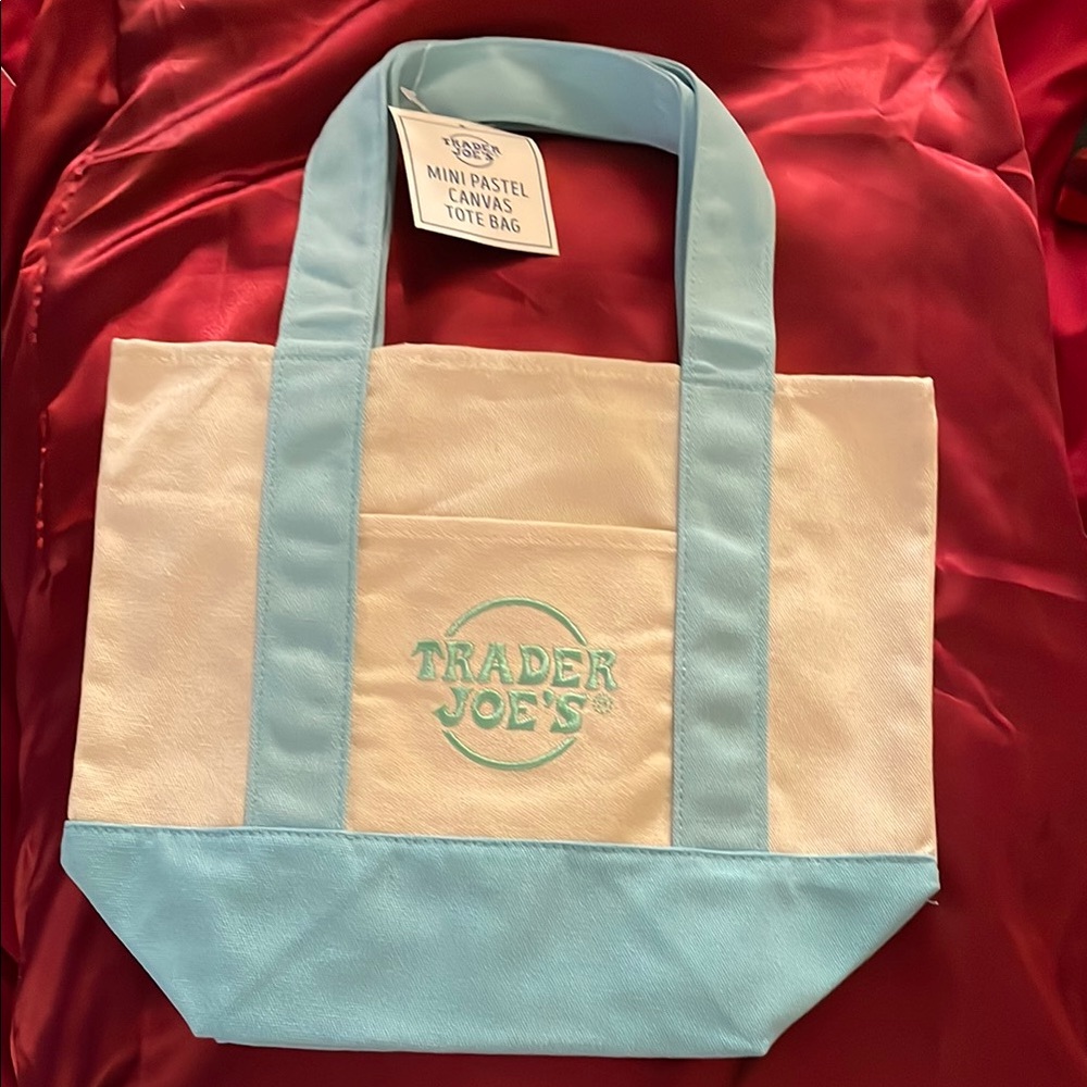 Blue and White Two-Tone Tote Bag. The bag most people love. Buy one/free gift
